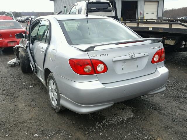 2T1BR32E35C352219 - 2005 TOYOTA COROLLA CE SILVER photo 3