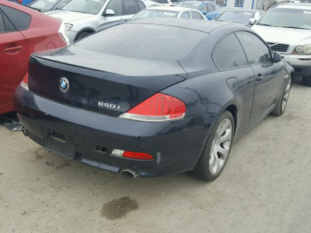 WBAEH13567CR52177 - 2007 BMW 650 I BLUE photo 4