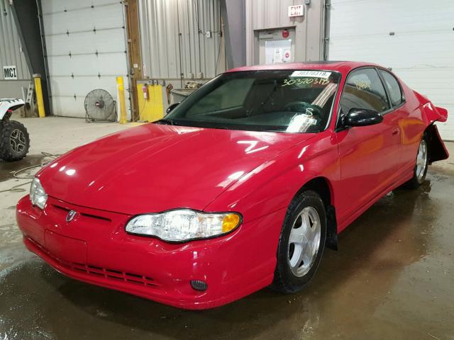 2G1WX12K359138020 - 2005 CHEVROLET MONTE CARL RED photo 2