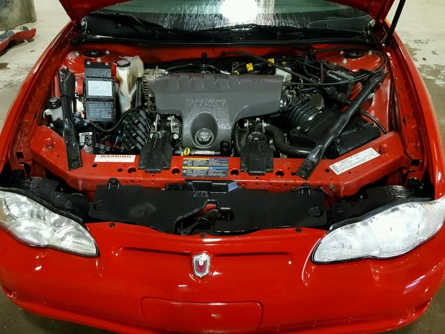 2G1WX12K359138020 - 2005 CHEVROLET MONTE CARL RED photo 7