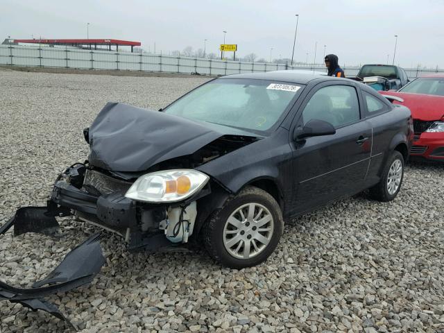 1G1AK12F657620865 - 2005 CHEVROLET COBALT BLACK photo 2