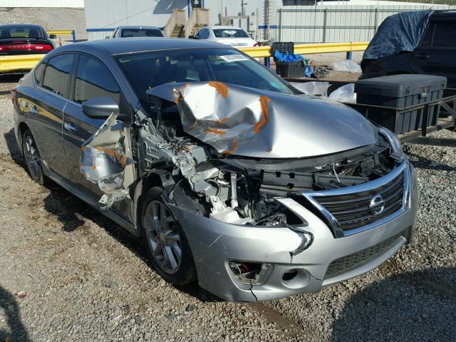 3N1AB7AP0DL618658 - 2013 NISSAN SENTRA S GRAY photo 1