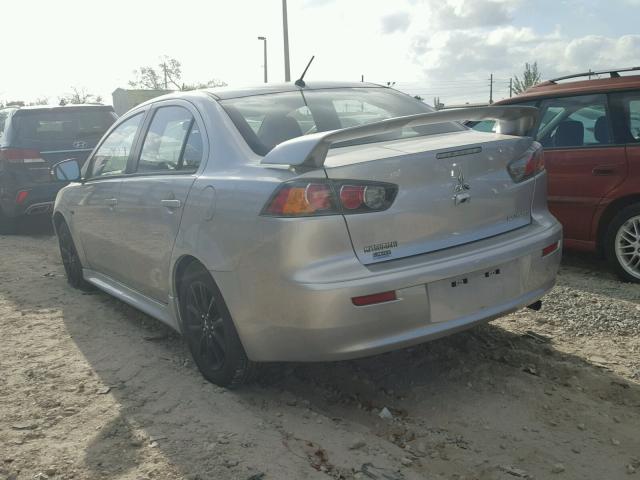 JA32U2FU3HU010768 - 2017 MITSUBISHI LANCER ES SILVER photo 3