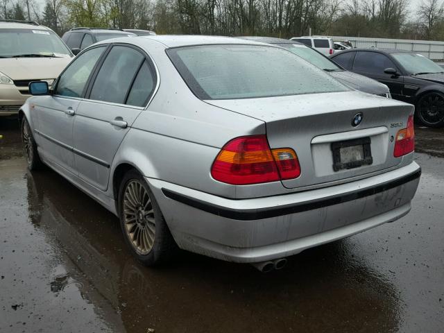 WBAEV53422KM17188 - 2002 BMW 330 I SILVER photo 3