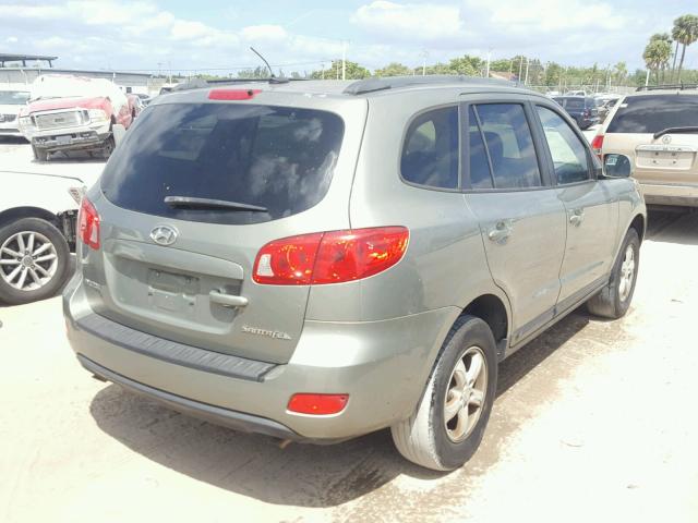 5NMSG13D08H159721 - 2008 HYUNDAI SANTA FE G GREEN photo 4