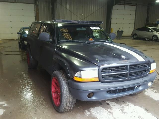 1B7GG22X5YS531078 - 2000 DODGE DAKOTA BLACK photo 1