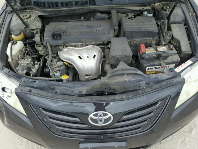 4T1BE46K39U810069 - 2009 TOYOTA CAMRY BASE BLACK photo 7