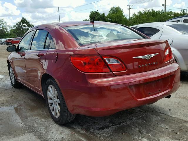 1C3CC5FB8AN201695 - 2010 CHRYSLER SEBRING LI RED photo 3