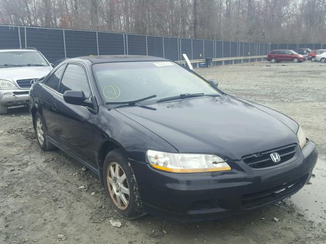 1HGCG32002A008640 - 2002 HONDA ACCORD SE BLACK photo 1