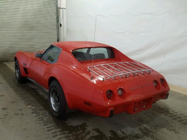 1Z37J5S425507 - 1975 CHEVROLET CORVETTE RED photo 3