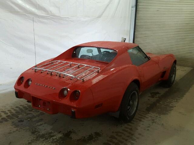 1Z37J5S425507 - 1975 CHEVROLET CORVETTE RED photo 4