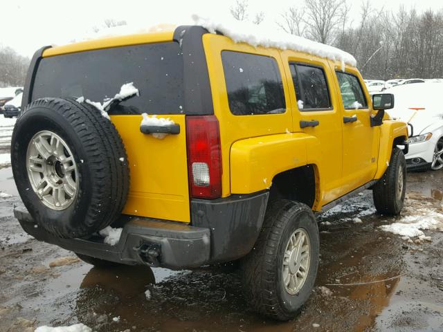 5GTDN136268287062 - 2006 HUMMER H3 YELLOW photo 4