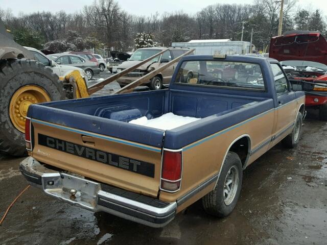 1GCCS14Z2J2252649 - 1988 CHEVROLET S TRUCK S1 BLUE photo 4