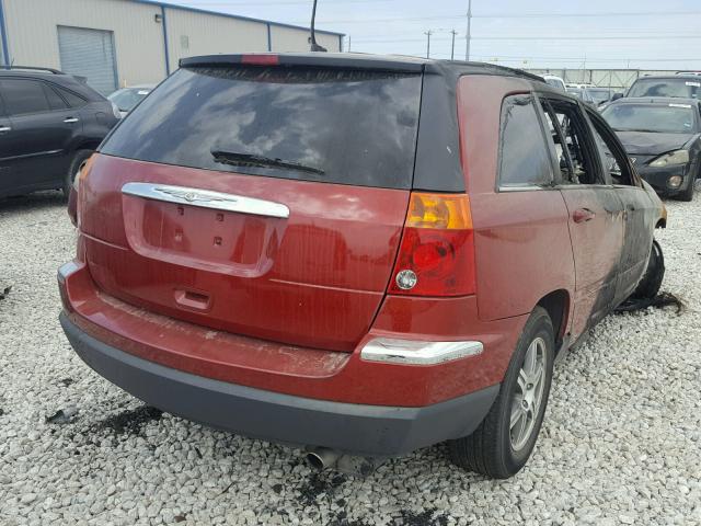 2A8GM68X38R640253 - 2008 CHRYSLER PACIFICA T RED photo 4
