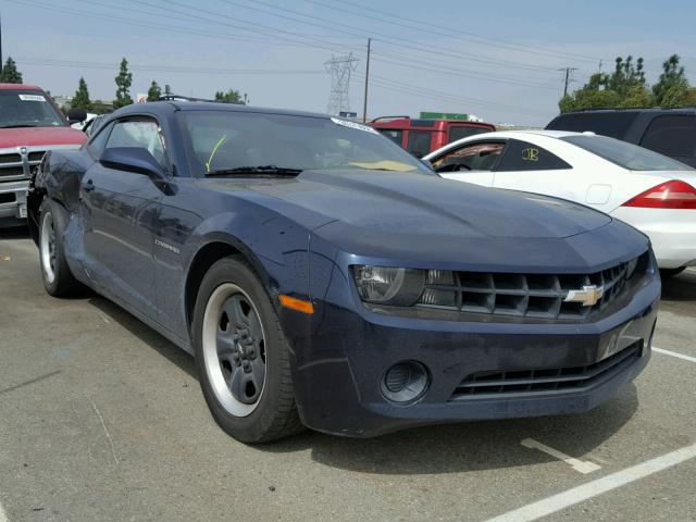 2G1FE1E31C9135916 - 2012 CHEVROLET CAMARO LS BLUE photo 1