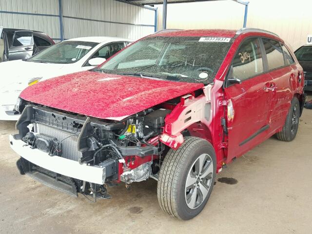 KNDCB3LC6H5050012 - 2017 KIA NIRO RED photo 2