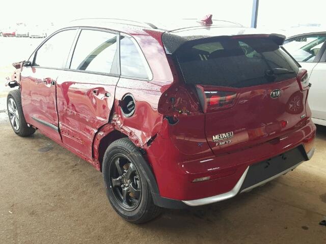 KNDCB3LC6H5050012 - 2017 KIA NIRO RED photo 3