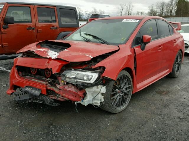 JF1VA2L68F9837619 - 2015 SUBARU WRX STI RED photo 2