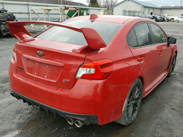 JF1VA2L68F9837619 - 2015 SUBARU WRX STI RED photo 4