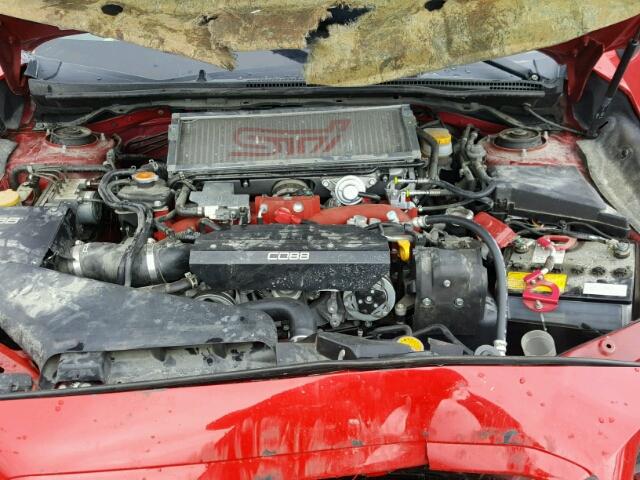 JF1VA2L68F9837619 - 2015 SUBARU WRX STI RED photo 7