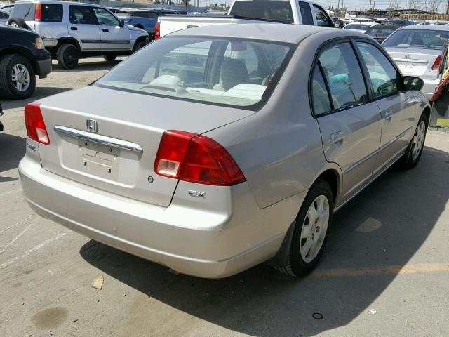2HGES26712H611722 - 2002 HONDA CIVIC EX ოქროსფერი ფოტო 4