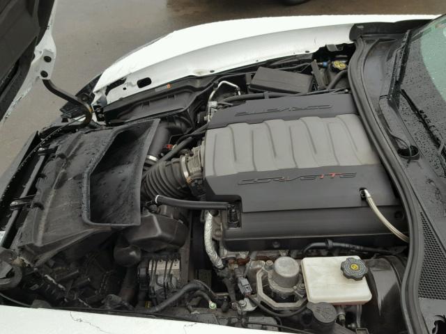 1G1YK2D72E5104279 - 2014 CHEVROLET CORVETTE S WHITE photo 7