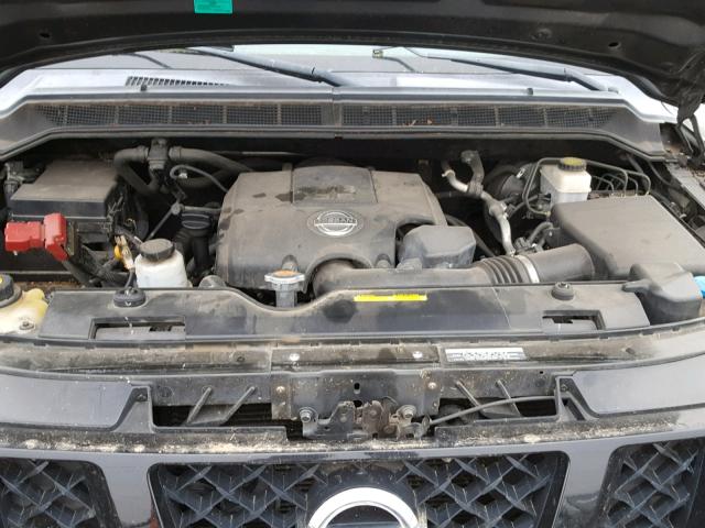 1N6AA0EC4CN311164 - 2012 NISSAN TITAN S BLACK photo 7