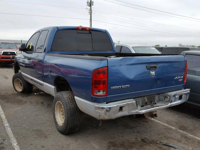 3D7KS28C26G159108 - 2006 DODGE RAM 2500 S BLUE photo 3