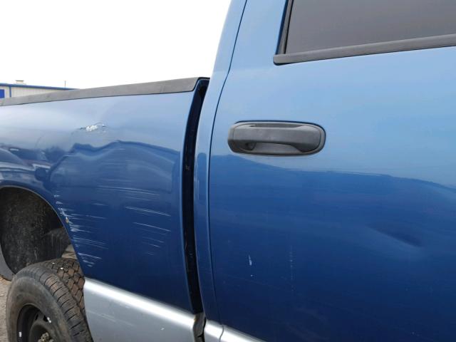 3D7KS28C26G159108 - 2006 DODGE RAM 2500 S BLUE photo 9