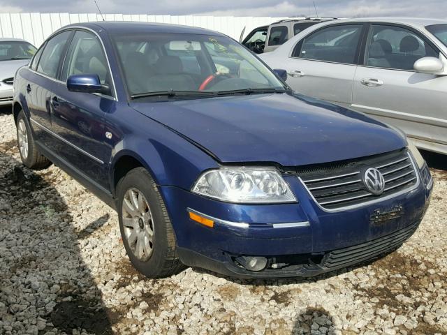 WVWPD63BX2P241335 - 2002 VOLKSWAGEN PASSAT GLS BLUE photo 1