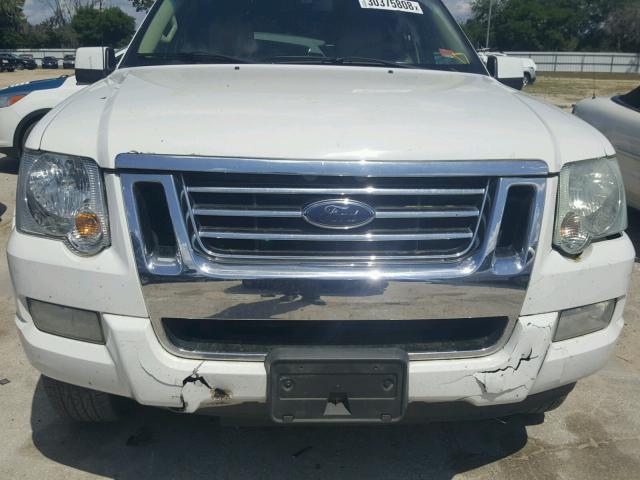 1FMEU33K27UA08978 - 2007 FORD EXPLORER S WHITE photo 9