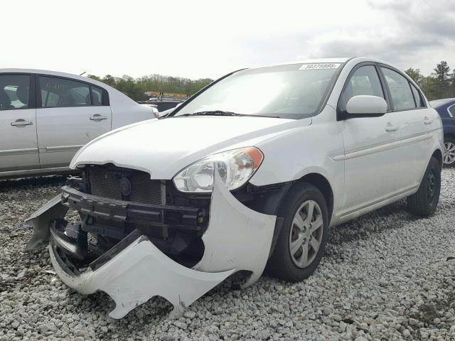 KMHCN4AC6AU452247 - 2010 HYUNDAI ACCENT GLS WHITE photo 2