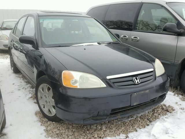 1HGES26781L054082 - 2001 HONDA CIVIC EX BLACK photo 1