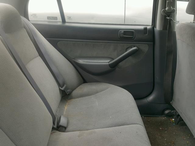 1HGES26781L054082 - 2001 HONDA CIVIC EX შავი ფოტო 6