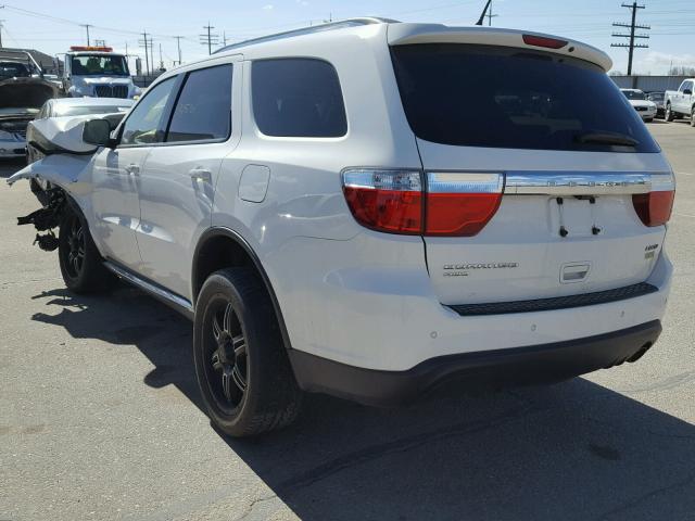 1D4RE4GG8BC740810 - 2011 DODGE DURANGO CR WHITE photo 3