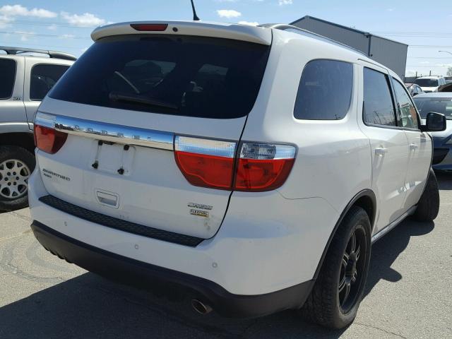 1D4RE4GG8BC740810 - 2011 DODGE DURANGO CR WHITE photo 4