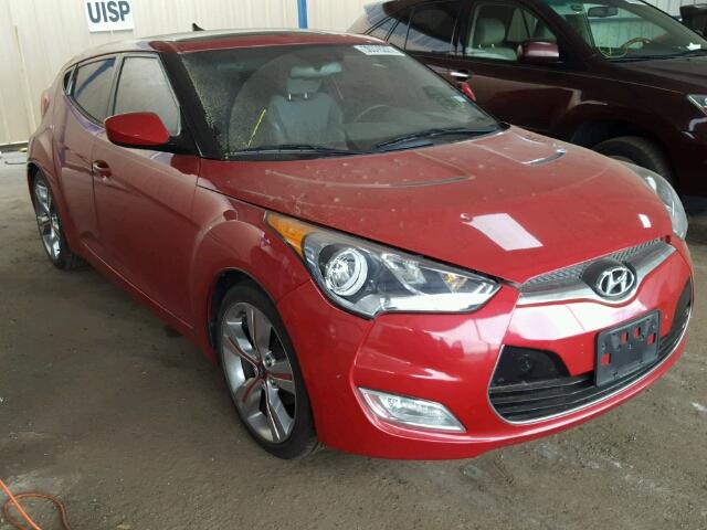 KMHTC6AD6CU070376 - 2012 HYUNDAI VELOSTER B RED photo 1