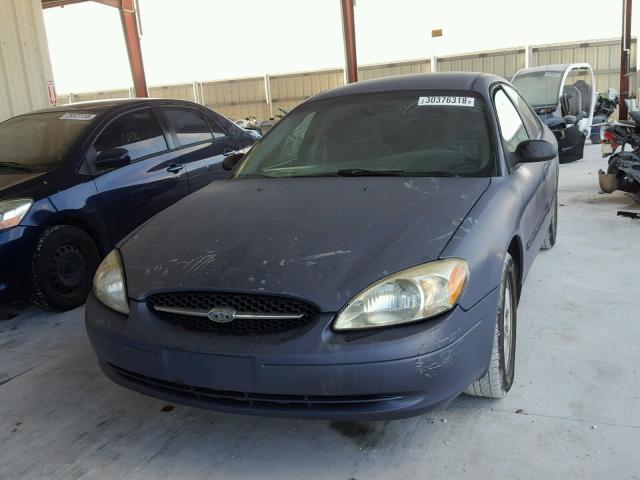 1FAFP52U51A189832 - 2001 FORD TAURUS LX BLUE photo 2