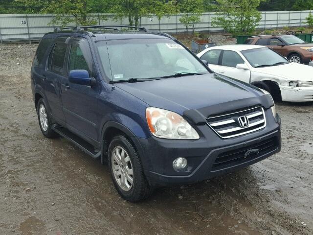 SHSRD78885U308422 - 2005 HONDA CR-V BLUE photo 1