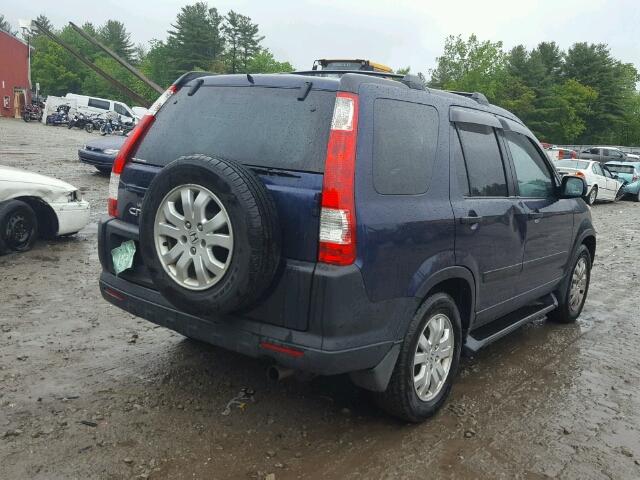 SHSRD78885U308422 - 2005 HONDA CR-V BLUE photo 4