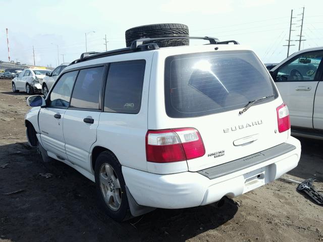 JF1SF65662H720808 - 2002 SUBARU FORESTER S WHITE photo 3