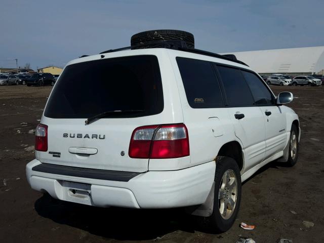 JF1SF65662H720808 - 2002 SUBARU FORESTER S WHITE photo 4