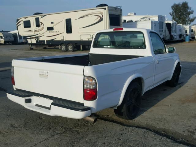 5TENL42N64Z349294 - 2004 TOYOTA TACOMA WHITE photo 4