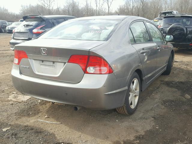 2HGFA16806H514138 - 2006 HONDA CIVIC EX GRAY photo 4