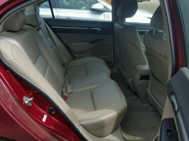 2HGFA1F93AH525667 - 2010 HONDA CIVIC EXL Bordo foto 6