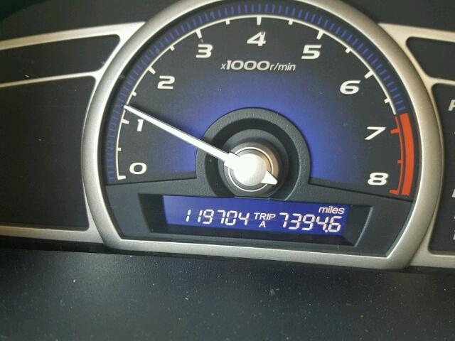 2HGFA1F93AH525667 - 2010 HONDA CIVIC EXL Bordo foto 8