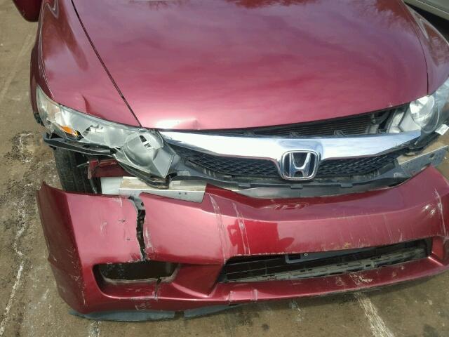 2HGFA1F93AH525667 - 2010 HONDA CIVIC EXL Bordo foto 9