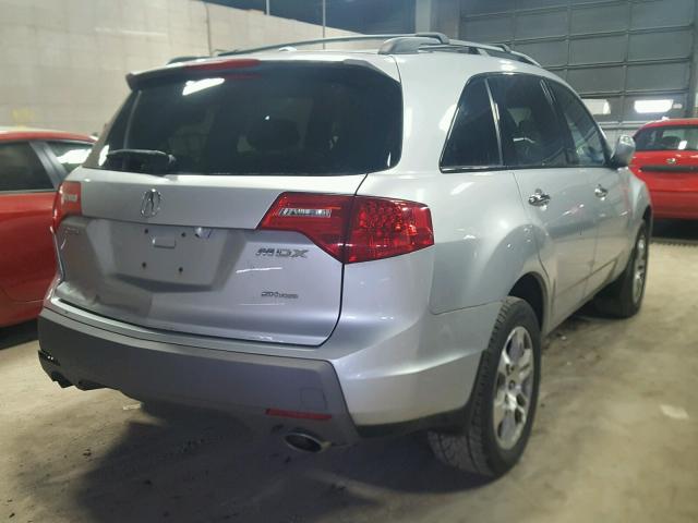 2HNYD28318H504463 - 2008 ACURA MDX TECHNO SILVER photo 4