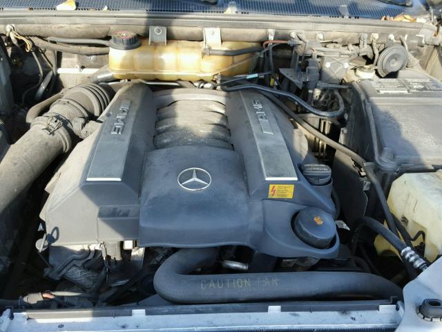 4JGAB74E91A250258 - 2001 MERCEDES-BENZ ML 55 SILVER photo 7