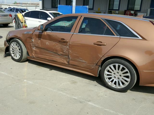 1G6DK8EG5A0140338 - 2010 CADILLAC CTS PERFOR BROWN photo 9